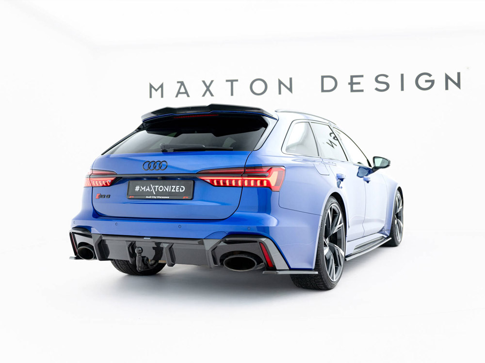 Maxton pre-preg carbon fibre rear diffuser for audi rs6 (c8) towbar version 3 Maxton pre-preg carbon fibre rear diffuser for audi rs6 (c8) towbar version - image 3