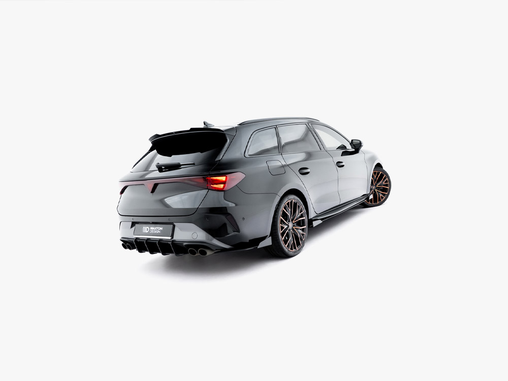 Maxton street pro rear side splitters with flaps for cupra leon st mk1 facelift 2 Maxton street pro rear side splitters with flaps for cupra leon st mk1 facelift - image 2