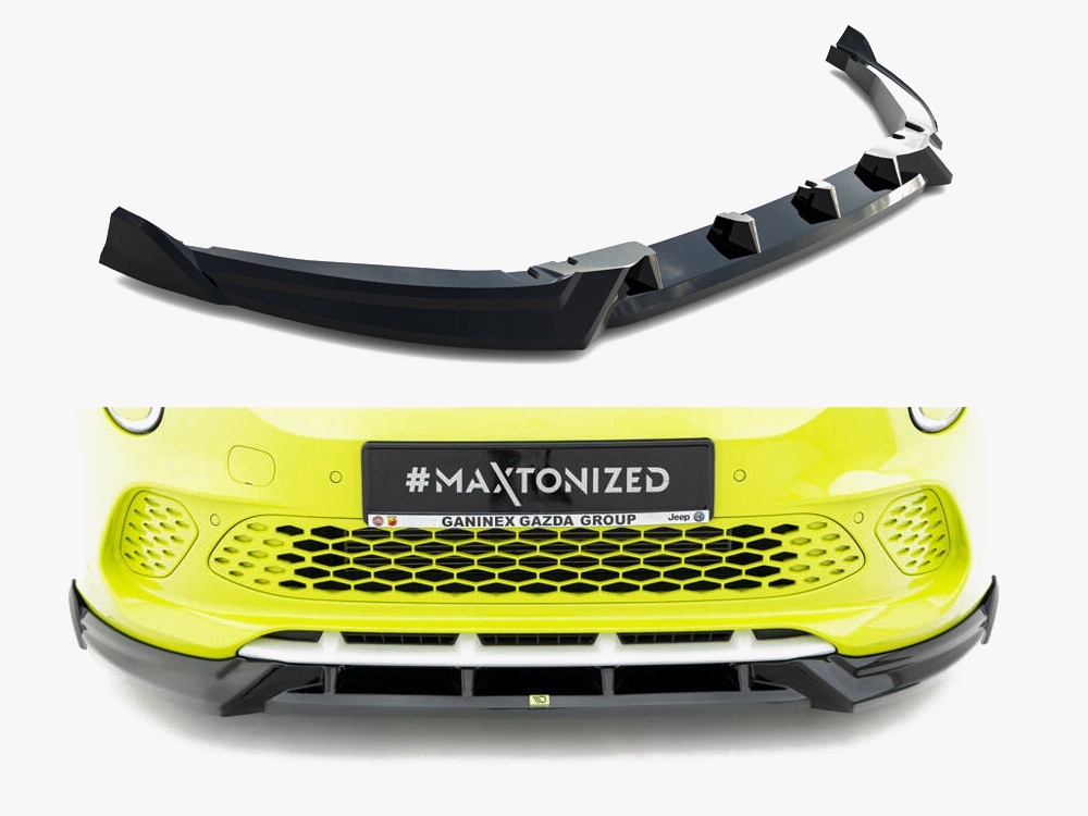 Maxton front splitter for abarth 500e 1 Maxton front splitter for abarth 500e