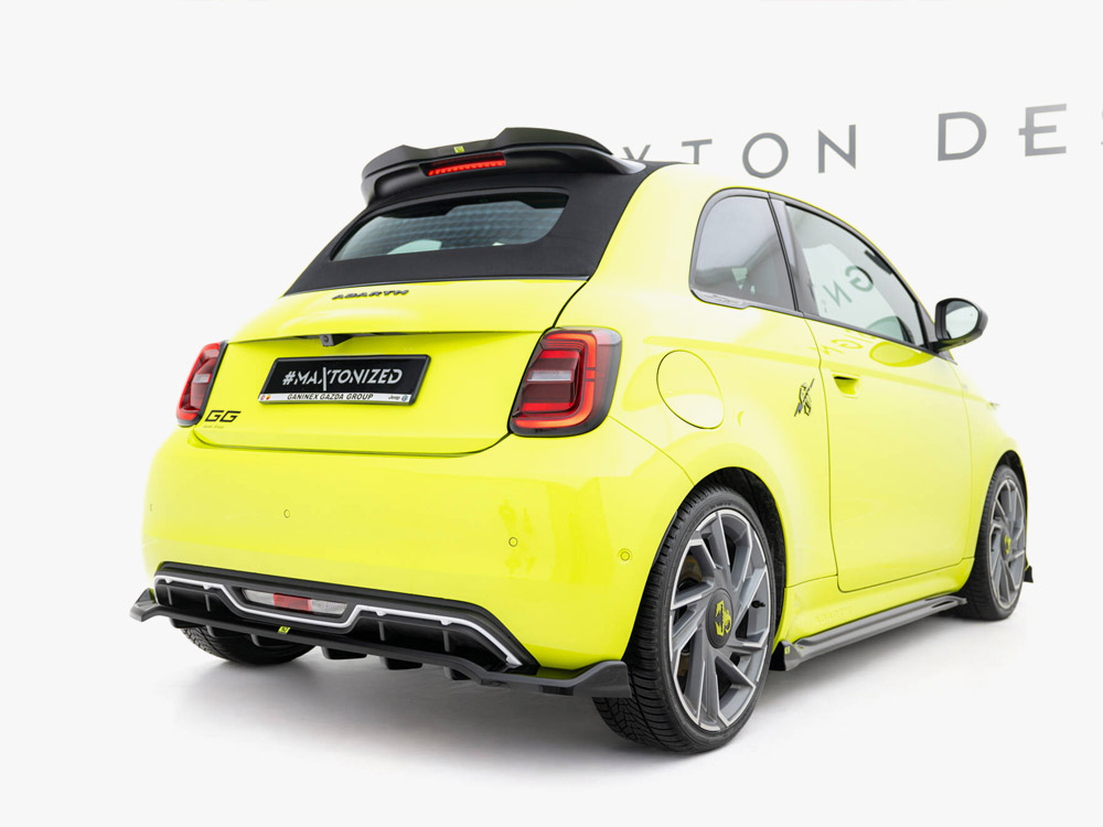 Maxton rear splitter with vertical bars for abarth 500e 2 Maxton rear splitter with vertical bars for abarth 500e - image 2