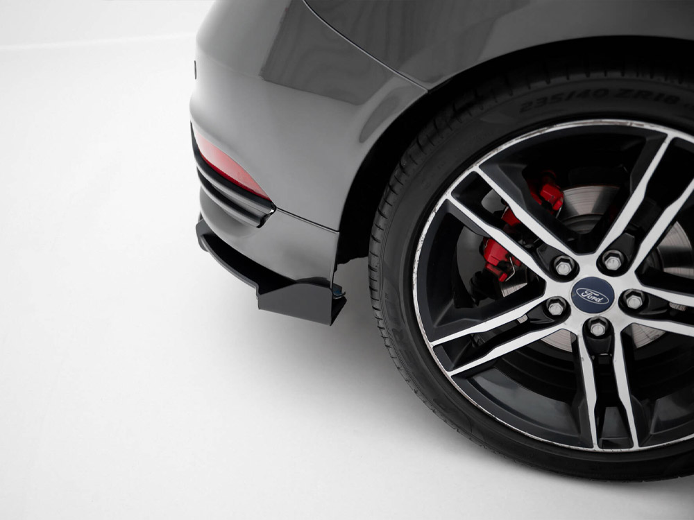 Maxton street pro rear diffuser with flaps for ford focus st mk3 facelift - black/red 7 Maxton street pro rear diffuser with flaps for ford focus st mk3 facelift - black/red - image 7