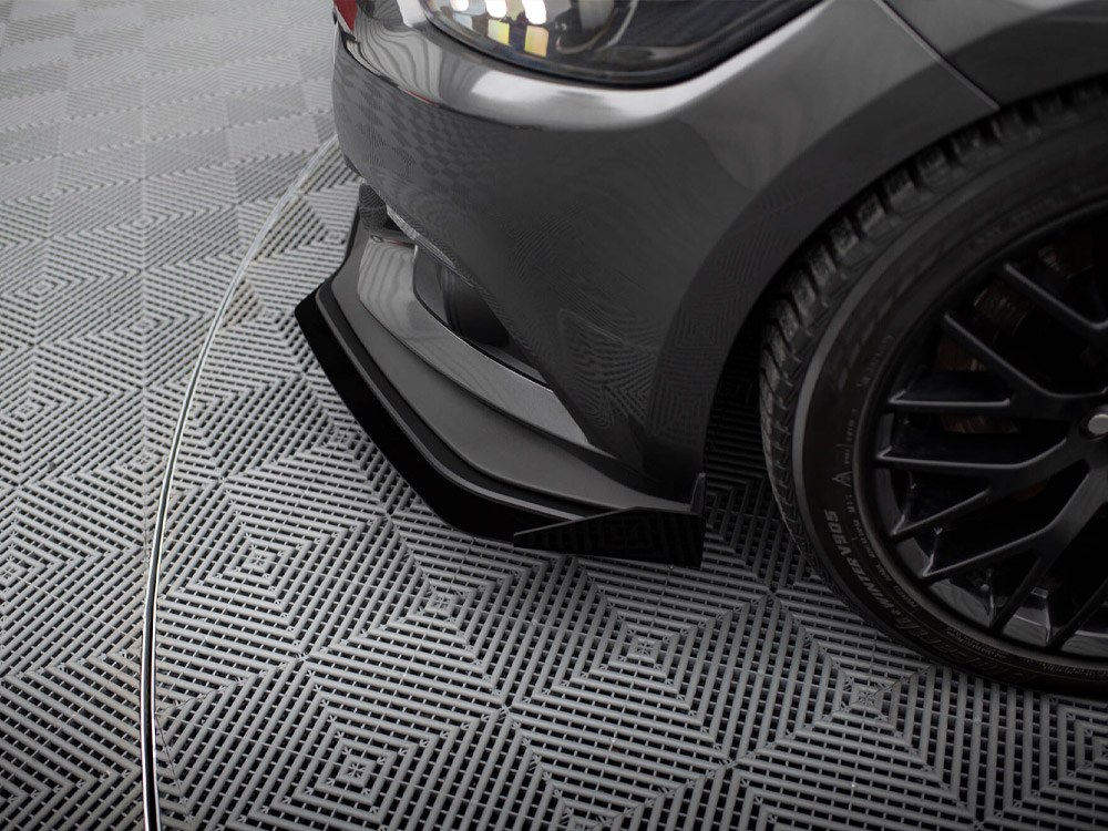 Maxton street pro front splitter with flaps for ford mustang gt mk6 - black/red, gloss flaps 6 Maxton street pro front splitter with flaps for ford mustang gt mk6 - black/red, gloss flaps - image 6