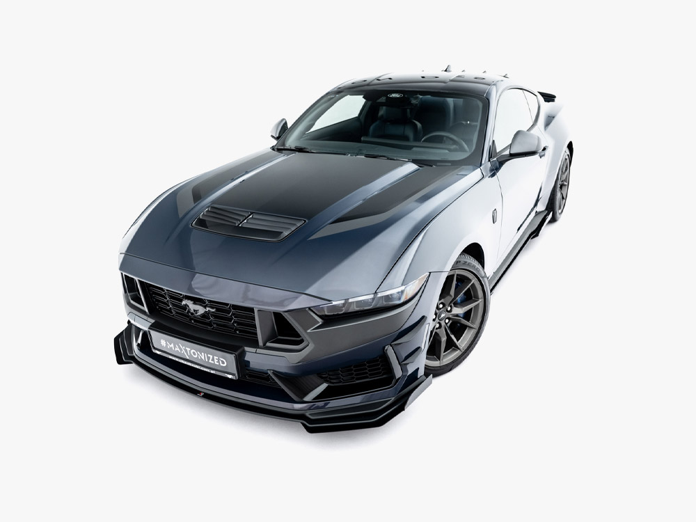 Maxton street pro front splitter with flaps - ford mustang dark horse (mk7) 3 Maxton street pro front splitter with flaps - ford mustang dark horse (mk7) - image 3