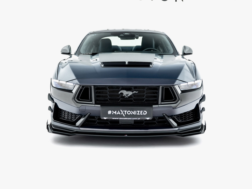 Maxton street pro front splitter with flaps - ford mustang dark horse (mk7) 5 Maxton street pro front splitter with flaps - ford mustang dark horse (mk7) - image 5
