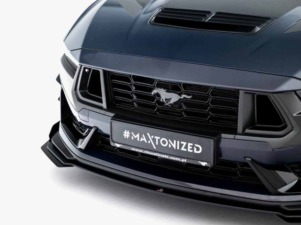 Maxton street pro front splitter with flaps - ford mustang dark horse (mk7) 6 Maxton street pro front splitter with flaps - ford mustang dark horse (mk7) - image 6
