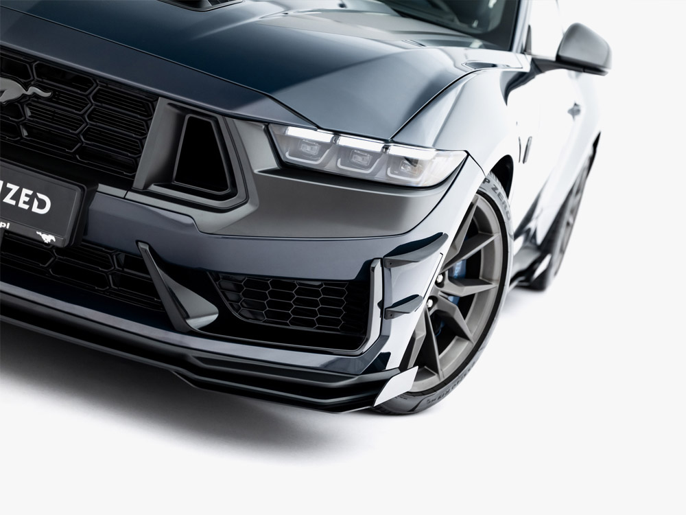 Maxton street pro front splitter with flaps - ford mustang dark horse (mk7) 7 Maxton street pro front splitter with flaps - ford mustang dark horse (mk7) - image 7