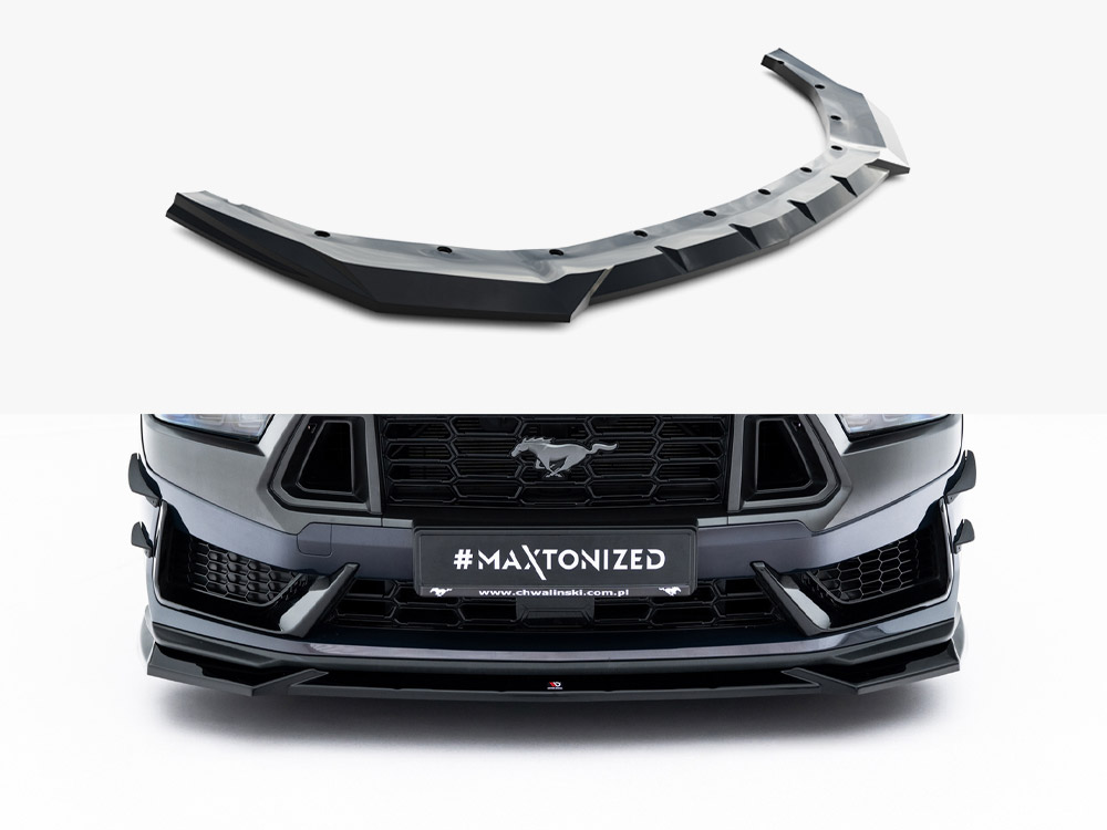 Maxton front splitter v1 for ford mustang dark horse mk7 1 Maxton front splitter v1 for ford mustang dark horse mk7