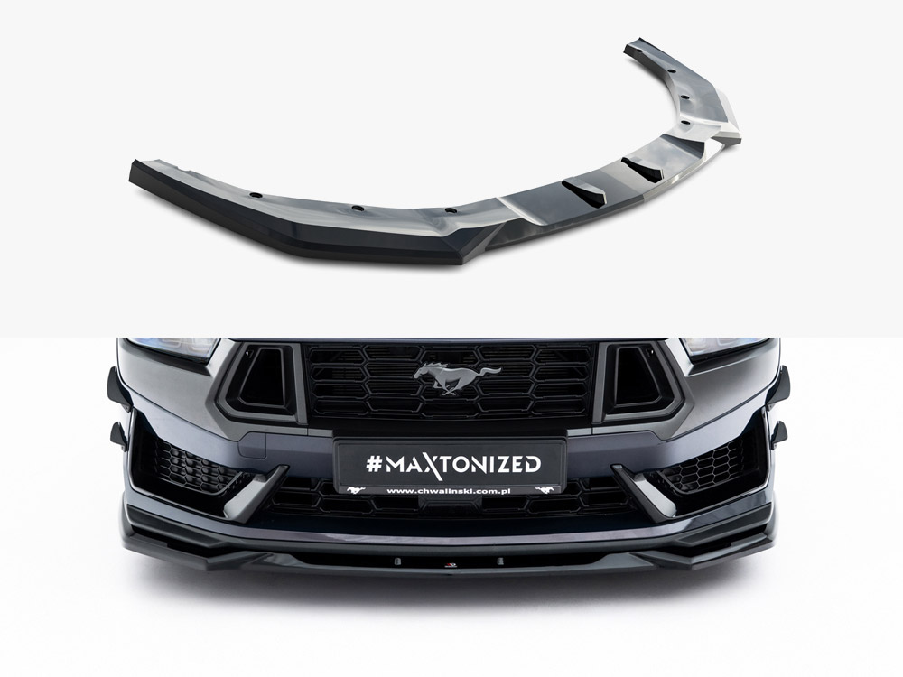 Maxton front splitter v2 for ford mustang dark horse (s650) 1 Maxton front splitter v2 for ford mustang dark horse (s650)