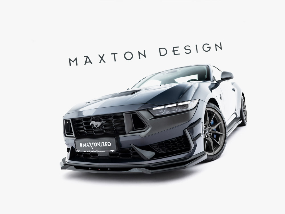 Maxton front splitter v2 for ford mustang dark horse (s650) 2 Maxton front splitter v2 for ford mustang dark horse (s650) - image 2