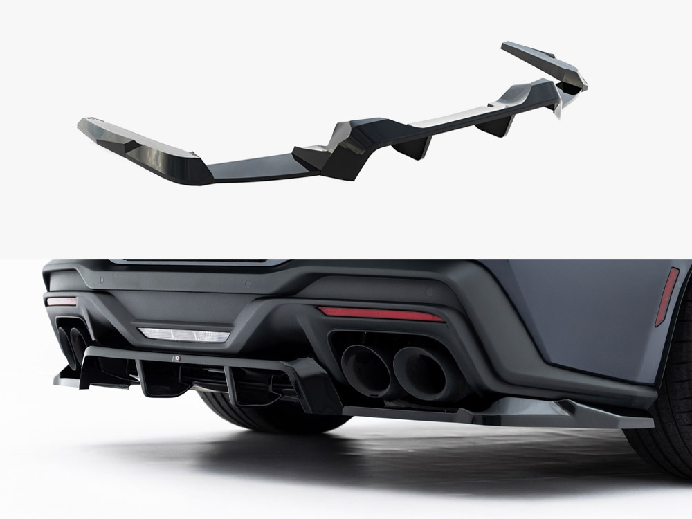 Maxton rear splitter (vertical bars) for ford mustang dark horse mk7 1 Maxton rear splitter (vertical bars) for ford mustang dark horse mk7