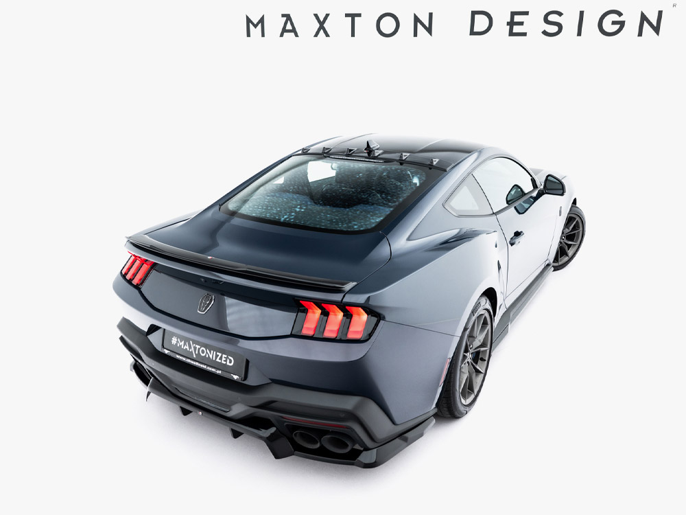 Maxton rear splitter (vertical bars) for ford mustang dark horse mk7 3 Maxton rear splitter (vertical bars) for ford mustang dark horse mk7 - image 3