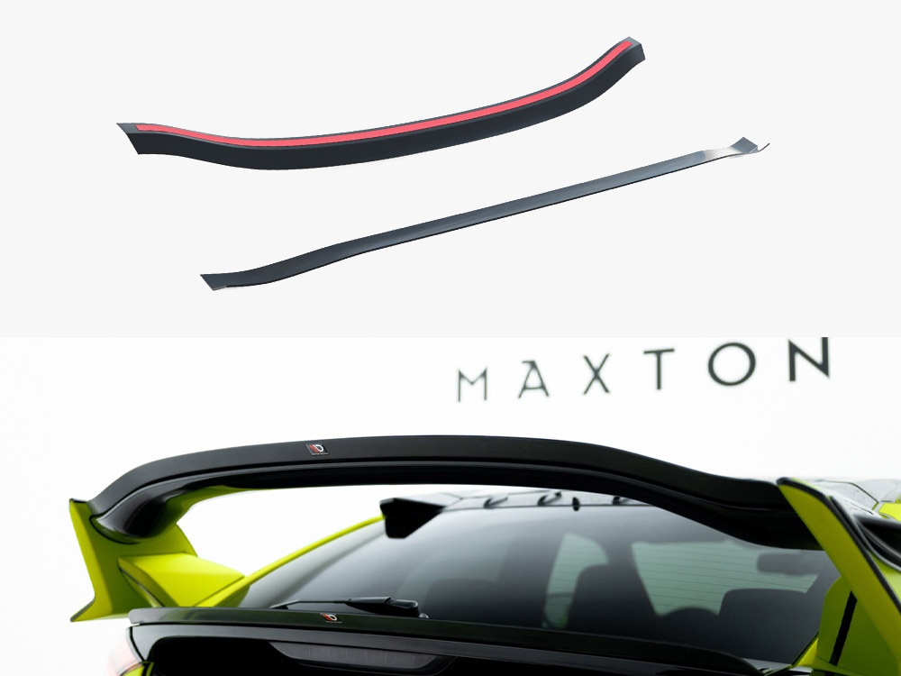 Maxton upper spoiler cap v1 for honda civic type r mk10 / mk10 facelift 1 Maxton upper spoiler cap v1 for honda civic type r mk10 / mk10 facelift