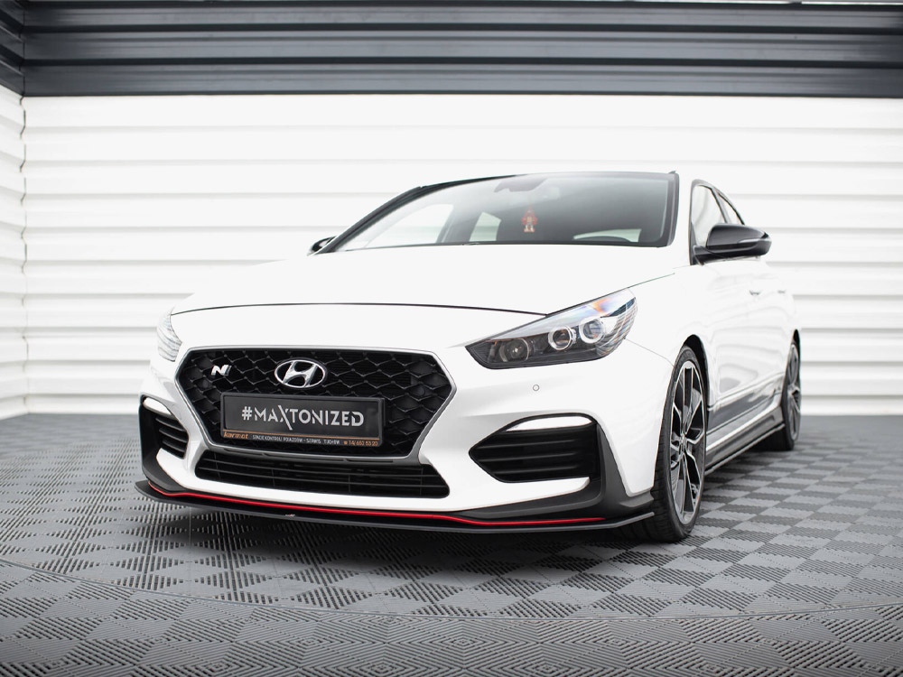 Maxton street pro front splitter hyundai i30 n mk3 hatchback/fastback - black/red 2 Maxton street pro front splitter hyundai i30 n mk3 hatchback/fastback - black/red - image 2