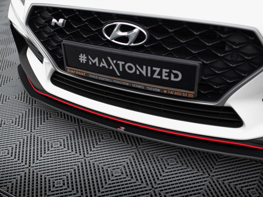 Maxton street pro front splitter hyundai i30 n mk3 hatchback/fastback - black/red 4 Maxton street pro front splitter hyundai i30 n mk3 hatchback/fastback - black/red - image 4