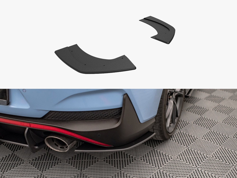 Maxton street pro rear side splitters for hyundai i30 n fastback mk3 facelift - black/red 1 Maxton street pro rear side splitters for hyundai i30 n fastback mk3 facelift - black/red