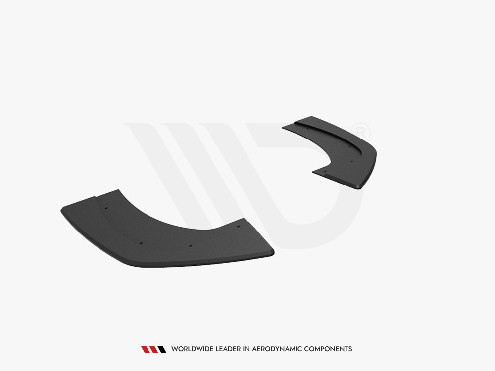 Maxton street pro rear side splitters for hyundai i30 n fastback mk3 facelift - black/red 5 Maxton street pro rear side splitters for hyundai i30 n fastback mk3 facelift - black/red - image 5