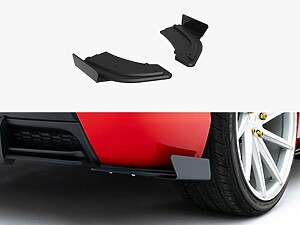Maxton Street Pro Rear Side Splitters with Flaps for Mazda 3 MPS Mk1 EU Version