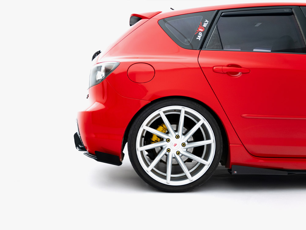 Maxton street pro rear side splitters with flaps for mazda 3 mps mk1 eu version 4 Maxton street pro rear side splitters with flaps for mazda 3 mps mk1 eu version - image 4