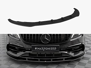 Maxton Street Pro Front Splitter Mercedes-Benz A-Class W176 Facelift AMG Line - Black/Red