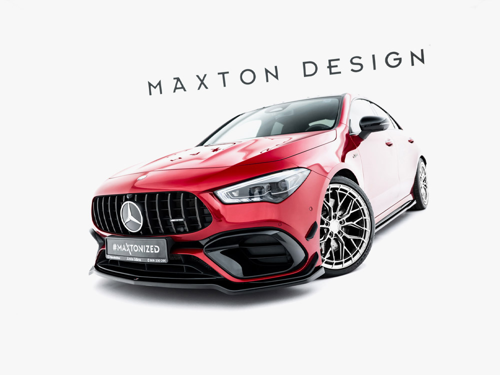Maxton front splitter v4 for mercedes? Amg cla 45 aero (c118) 2 Maxton front splitter v4 for mercedes? Amg cla 45 aero (c118) - image 2