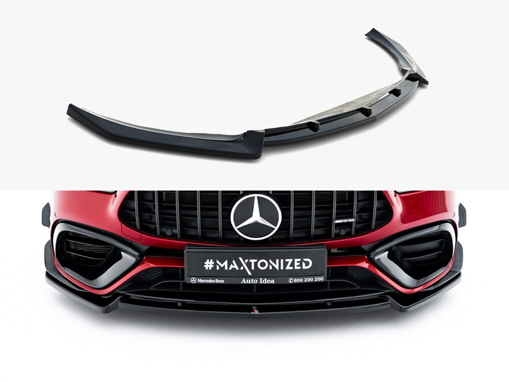 Maxton front splitter v5 mercedes-amg cla 45 (c118) with aero package 1 Maxton front splitter v5 mercedes-amg cla 45 (c118) with aero package