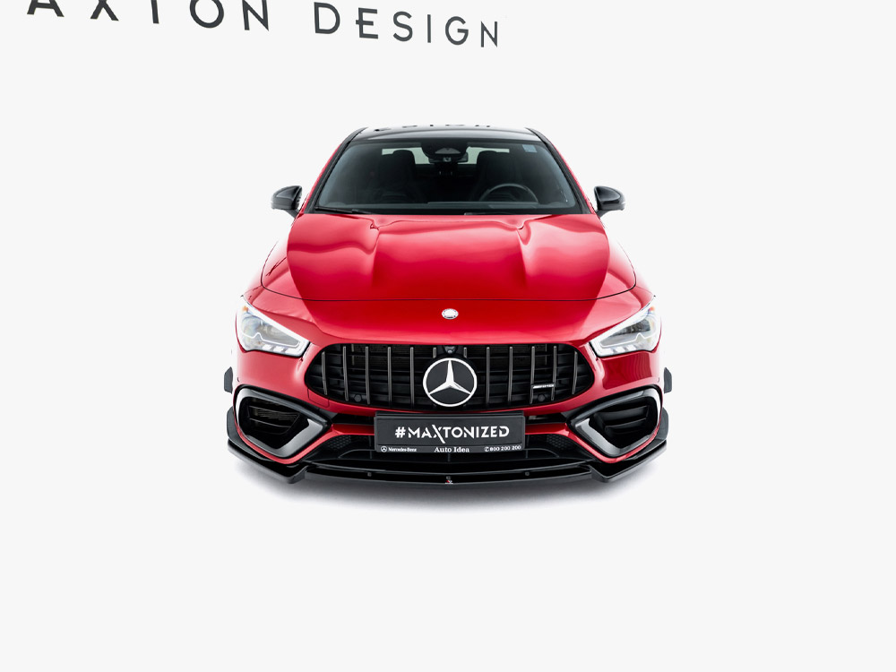 Maxton front splitter v5 mercedes-amg cla 45 (c118) with aero package 5 Maxton front splitter v5 mercedes-amg cla 45 (c118) with aero package - image 5
