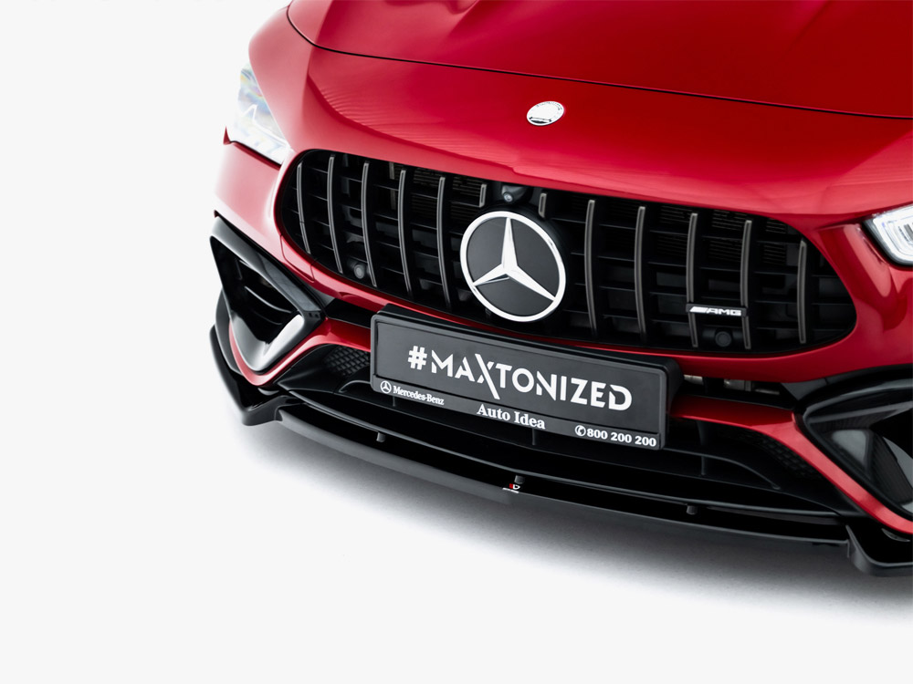 Maxton front splitter v5 mercedes-amg cla 45 (c118) with aero package 6 Maxton front splitter v5 mercedes-amg cla 45 (c118) with aero package - image 6