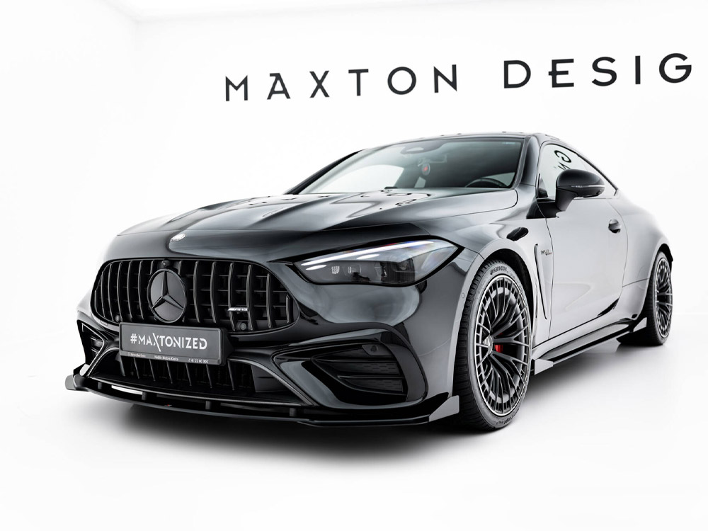 Maxton street pro front splitter with flaps for mercedes-amg cle 53 (c236) 2 Maxton street pro front splitter with flaps for mercedes-amg cle 53 (c236) - image 2