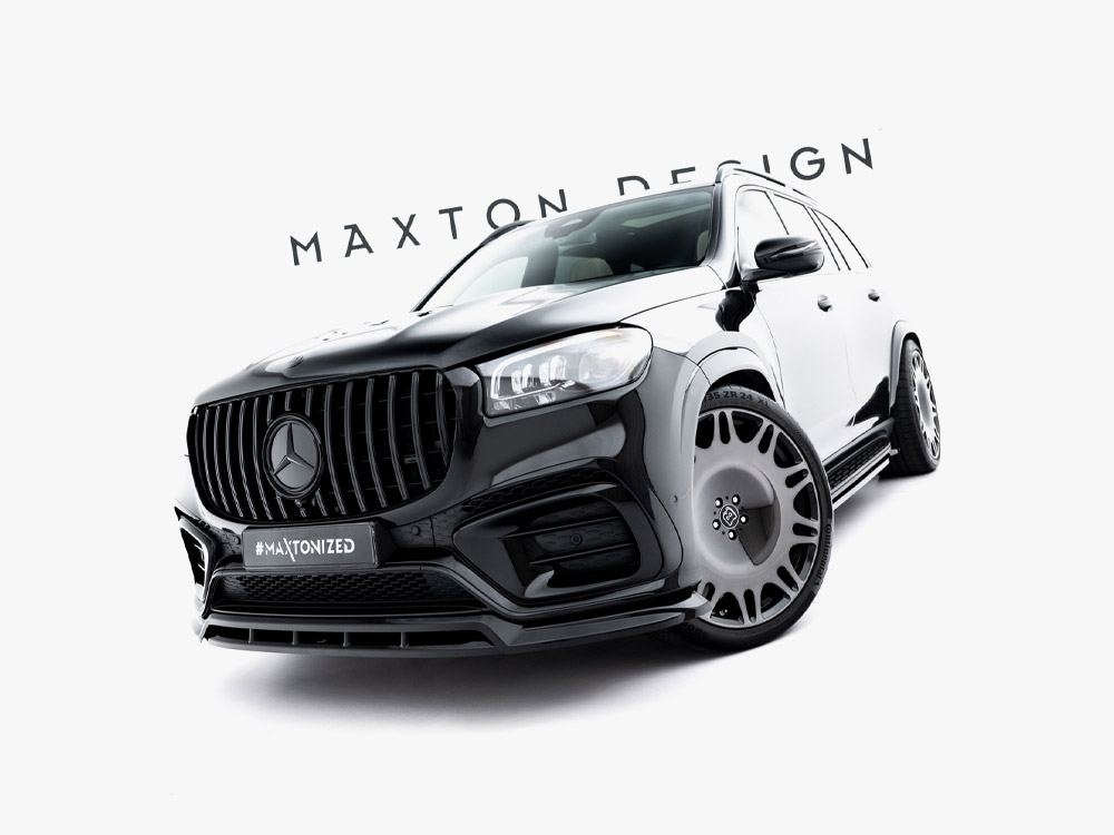 Maxton front splitter for mercedes-benz gls (x167) amg line facelift 2 Maxton front splitter for mercedes-benz gls (x167) amg line facelift - image 2