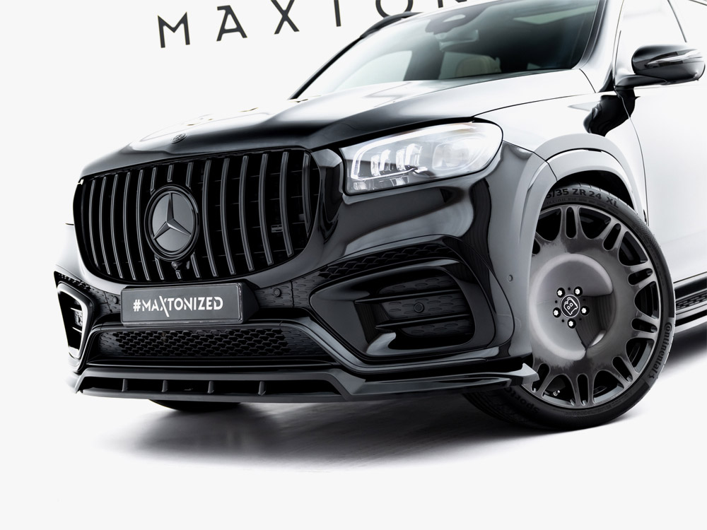 Maxton front splitter for mercedes-benz gls (x167) amg line facelift 5 Maxton front splitter for mercedes-benz gls (x167) amg line facelift - image 5