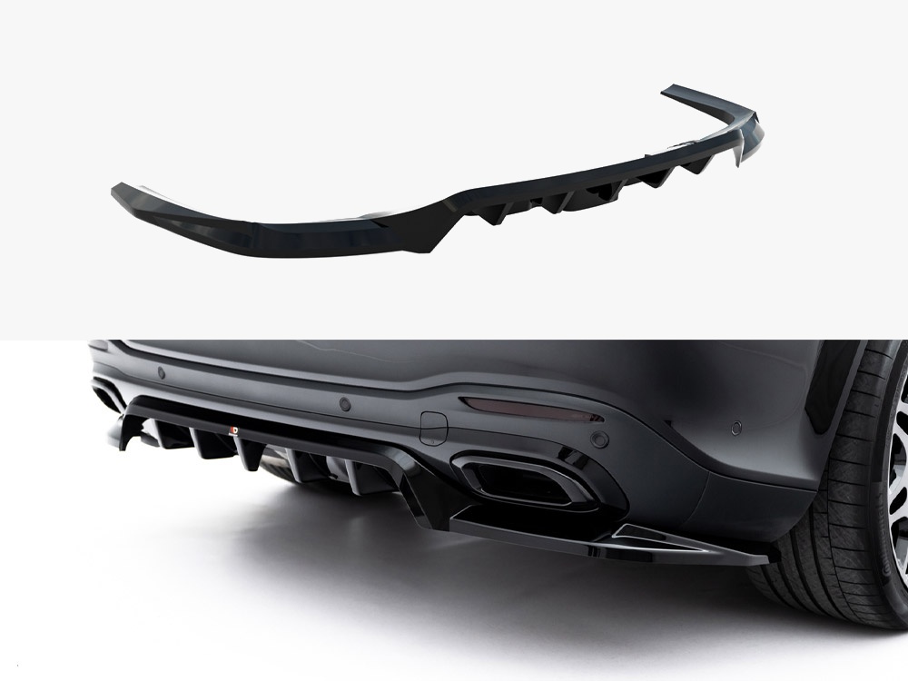 Maxton rear splitter with vertical bars for mercedes-benz gls (x167) amg line inc. Facelift 1 Maxton rear splitter with vertical bars for mercedes-benz gls (x167) amg line inc. Facelift