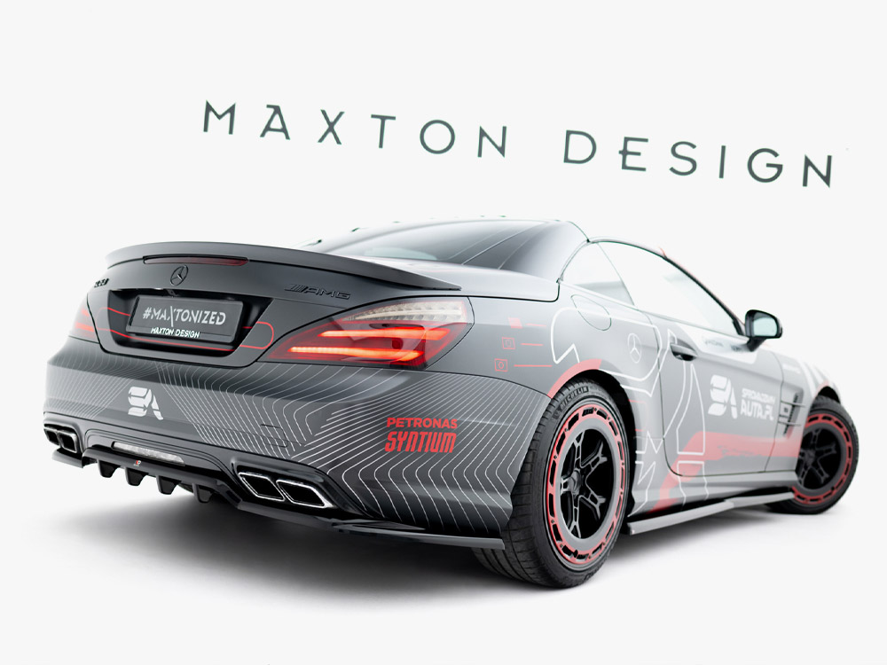 Maxton rear splitter (vertical bars) for mercedes-benz sl 63 amg (r231) 2 Maxton rear splitter (vertical bars) for mercedes-benz sl 63 amg (r231) - image 2