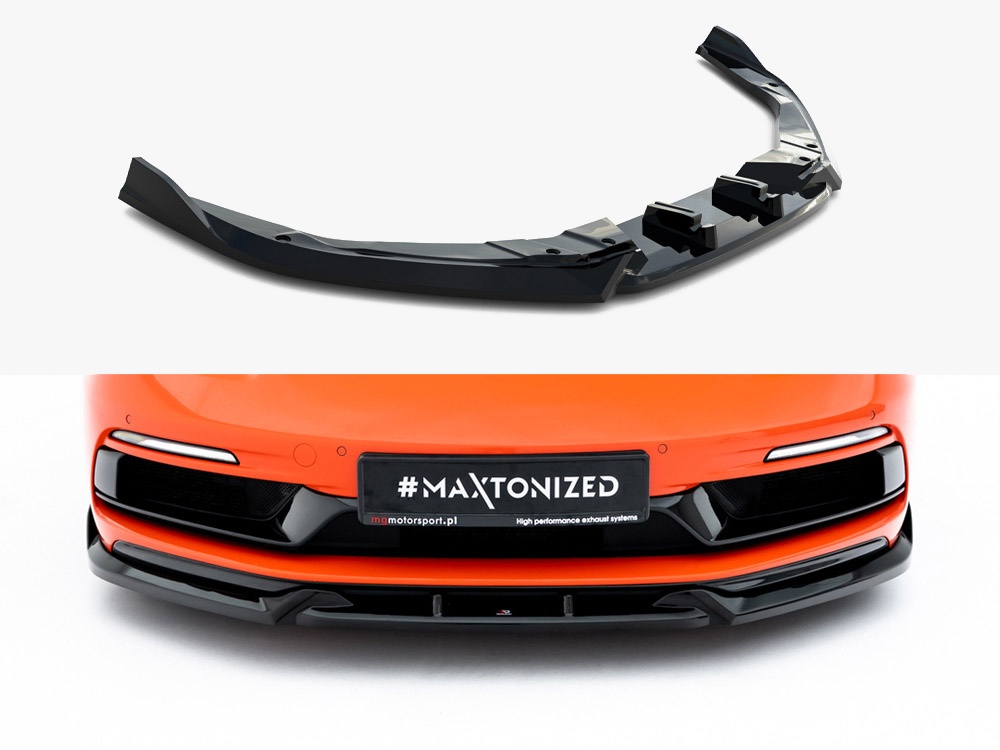Maxton front splitter v3 porsche 718 cayman gts (982c) 1 Maxton front splitter v3 porsche 718 cayman gts (982c)