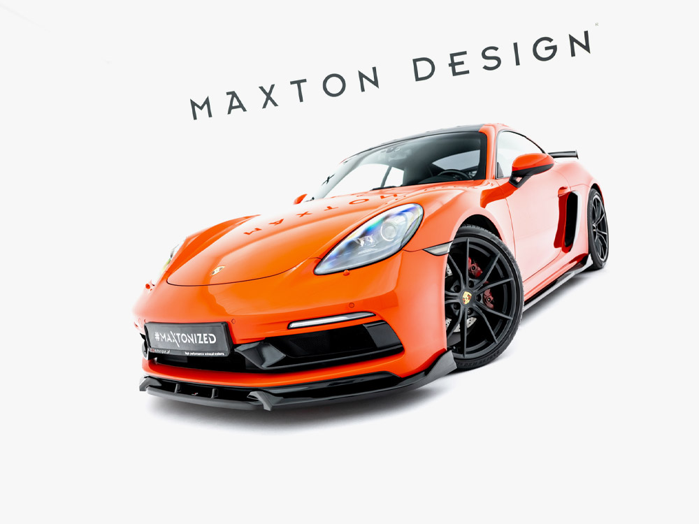 Maxton front splitter v3 porsche 718 cayman gts (982c) 2 Maxton front splitter v3 porsche 718 cayman gts (982c) - image 2