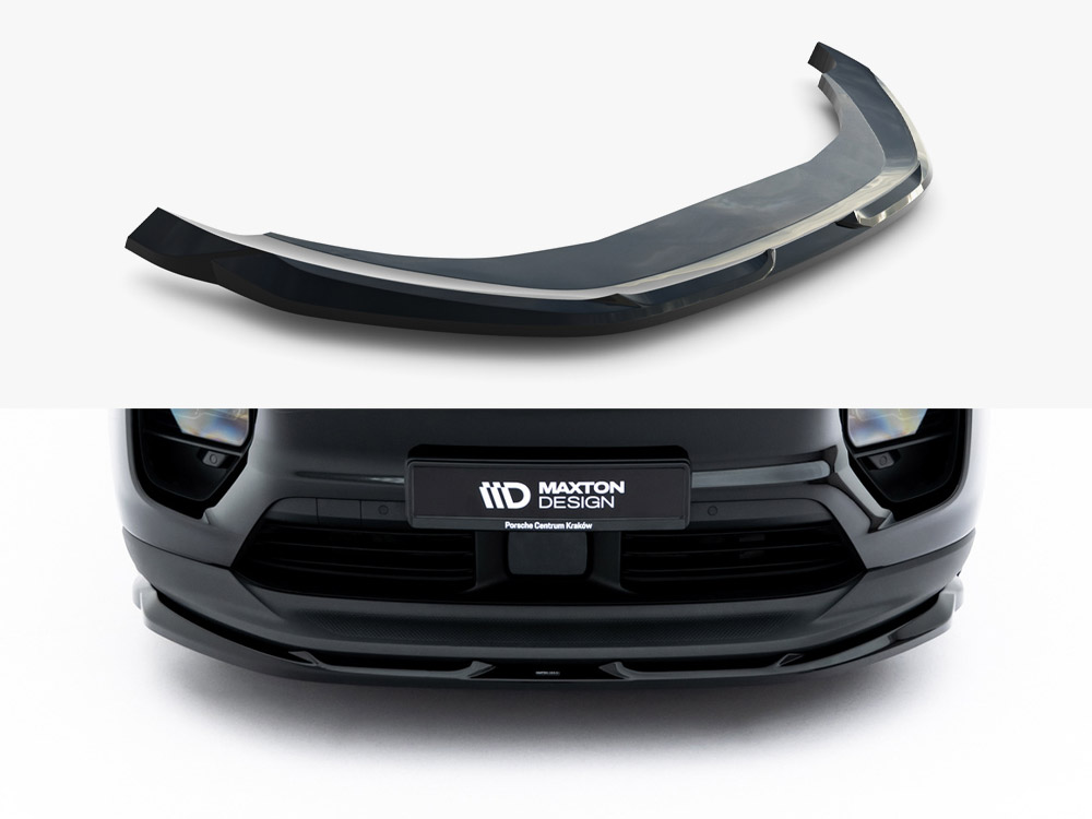 Maxton front splitter porsche macan electric mk1 1 Maxton front splitter porsche macan electric mk1