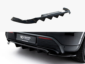 Maxton Rear Splitter (Vertical Bars) for Porsche Macan Electric Mk1