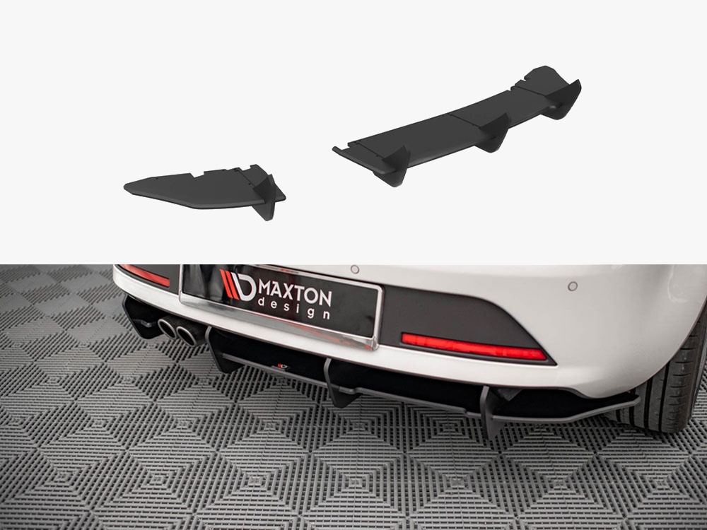 Maxton street pro rear diffuser for seat ibiza fr sc mk4 facelift - black/red 1 Maxton street pro rear diffuser for seat ibiza fr sc mk4 facelift - black/red