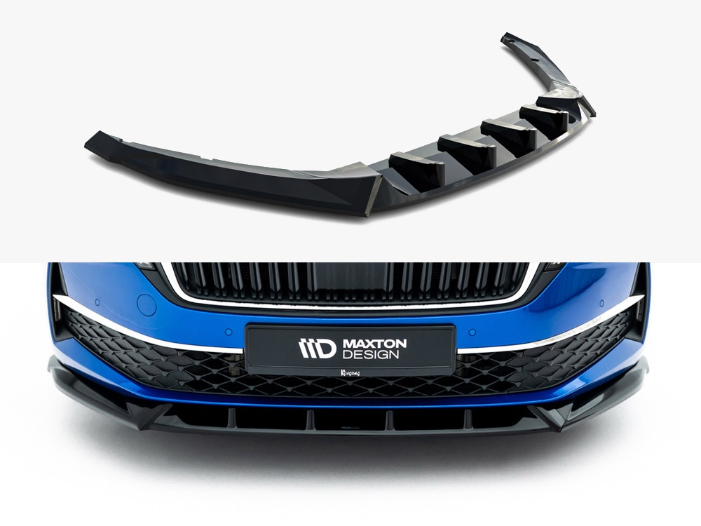 Maxton front splitter for skoda octavia mk4 facelift liftback/estate 1 Maxton front splitter for skoda octavia mk4 facelift liftback/estate