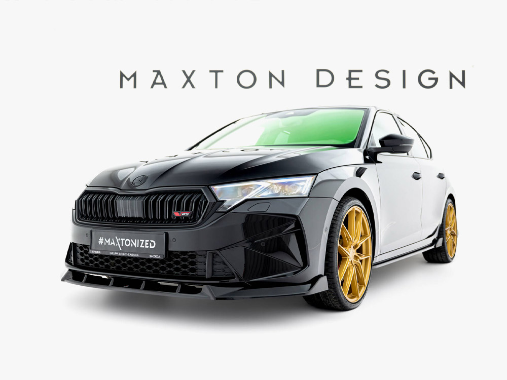 Maxton front splitter v2 skoda octavia vrs liftback/estate mk4 facelift 2 Maxton front splitter v2 skoda octavia vrs liftback/estate mk4 facelift - image 2