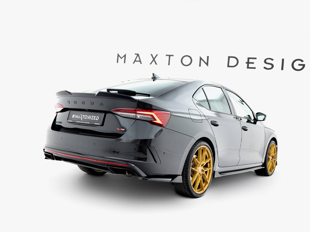 Maxton rear side splitters v6 for skoda octavia vrs liftback/estate mk4 & mk4 facelift 2 Maxton rear side splitters v6 for skoda octavia vrs liftback/estate mk4 & mk4 facelift - image 2