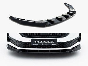 Maxton Front Splitter for Skoda Octavia SportLine Liftback/Estate Mk4 Facelift
