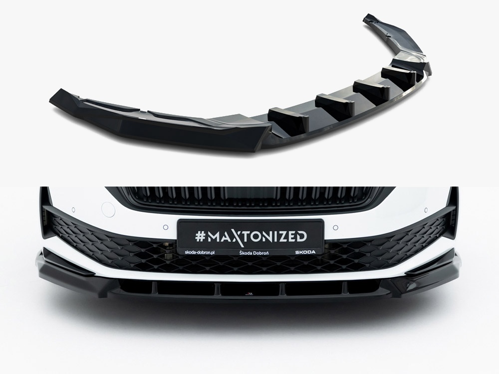 Maxton front splitter for skoda octavia sportline liftback/estate mk4 facelift 1 Maxton front splitter for skoda octavia sportline liftback/estate mk4 facelift