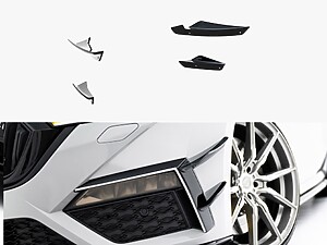 Maxton Front Bumper Canards (Wings) for Skoda Octavia vRS Mk4