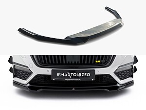 Maxton V4 Front Splitter for Skoda Octavia vRS Mk4