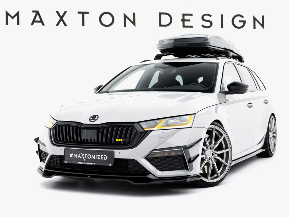 Maxton v4 front splitter for skoda octavia vrs mk4 2 Maxton v4 front splitter for skoda octavia vrs mk4 - image 2