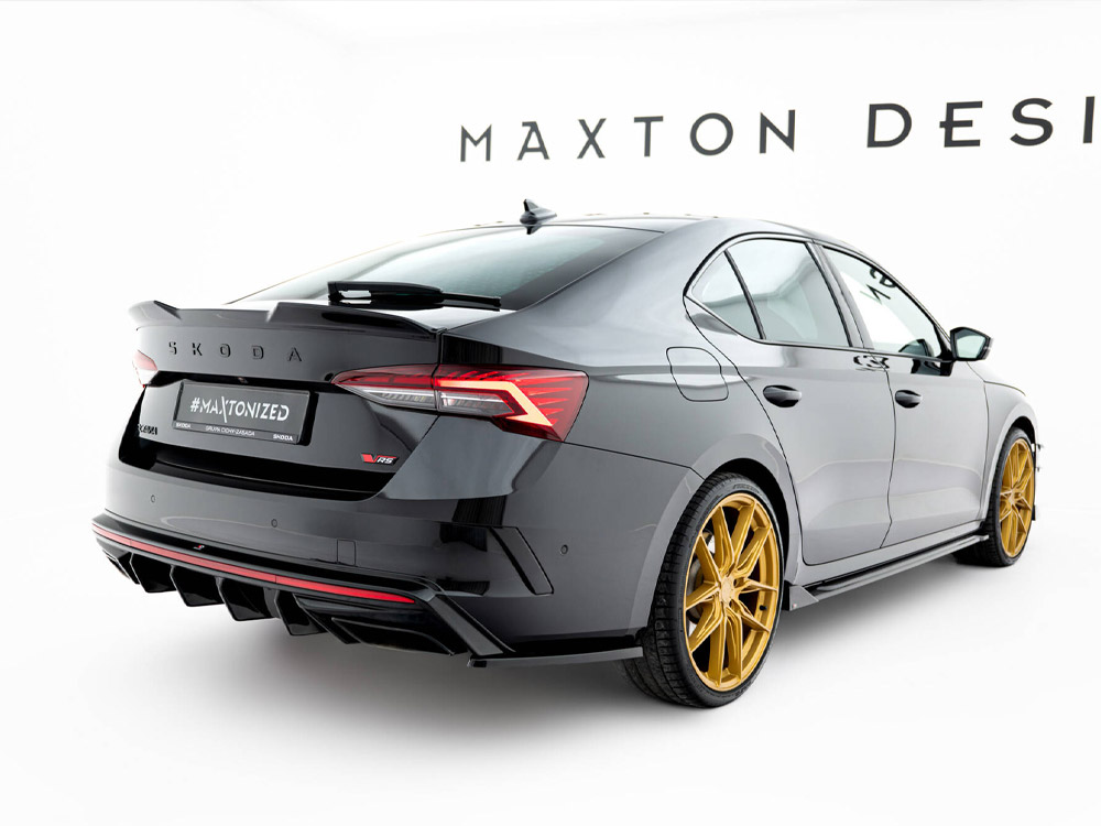Maxton rear side splitters v3 for skoda octavia vrs liftback/estate mk4 facelift 2 Maxton rear side splitters v3 for skoda octavia vrs liftback/estate mk4 facelift - image 2