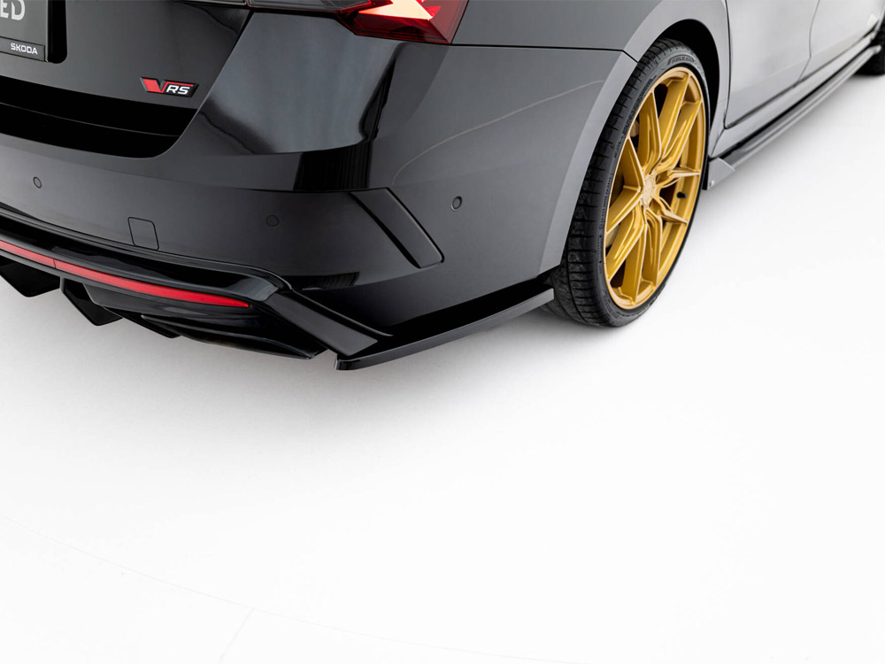 Maxton rear side splitters v3 for skoda octavia vrs liftback/estate mk4 facelift 3 Maxton rear side splitters v3 for skoda octavia vrs liftback/estate mk4 facelift - image 3