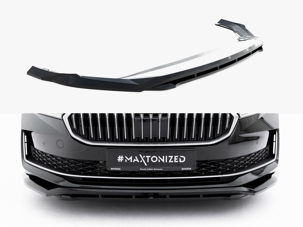 Maxton front splitter v1 skoda superb mk4 1 Maxton front splitter v1 skoda superb mk4