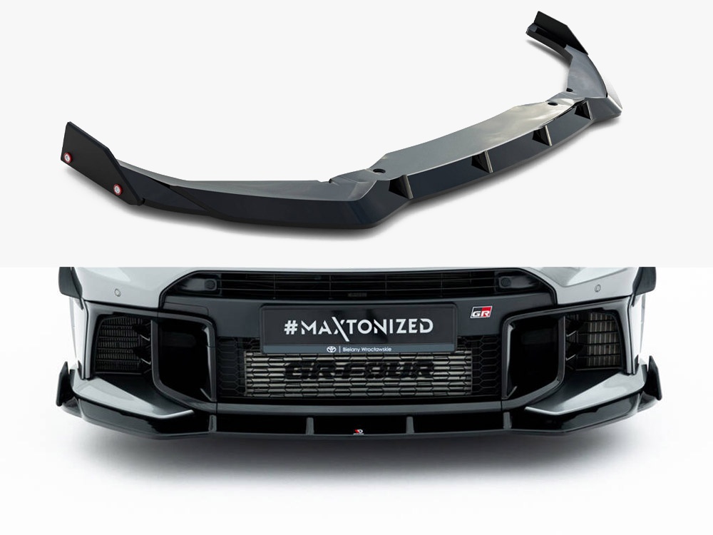 Maxton front splitter with flaps for toyota gr yaris mk4 facelift 1 Maxton front splitter with flaps for toyota gr yaris mk4 facelift