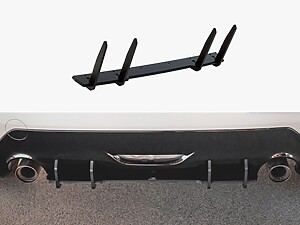 Maxton Street Pro Rear Diffuser for Toyota GR Yaris Mk4 - Black/Red